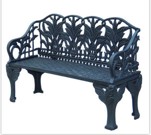 Antik Yeşil Uzun Dökme Demir Masa ve Sandalyeler / Dökme Demir Park Tezgahı