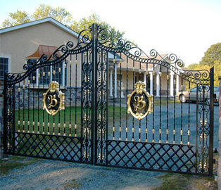 Siyah Mat Süs Çitler ve Kapıları / Dekoratif Metal Bahçe Kapıları
