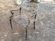 Fransız Stil Dökme Demir Dış Masa ve Sandalyeler Park Antik Bronz