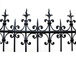 Toz boyalı dökme demir dekor açık Teras / Villa dökme demir çit